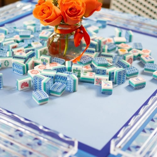 Mahjong Mat: Prism Blue 33x33