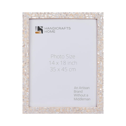 Mother of Pearl Poster Frames, White, 2 Sizes