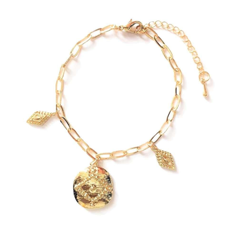 Coin Charm Bracelet