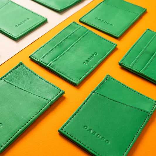 Slim Card Holder Wallet With RFID Protection - Green