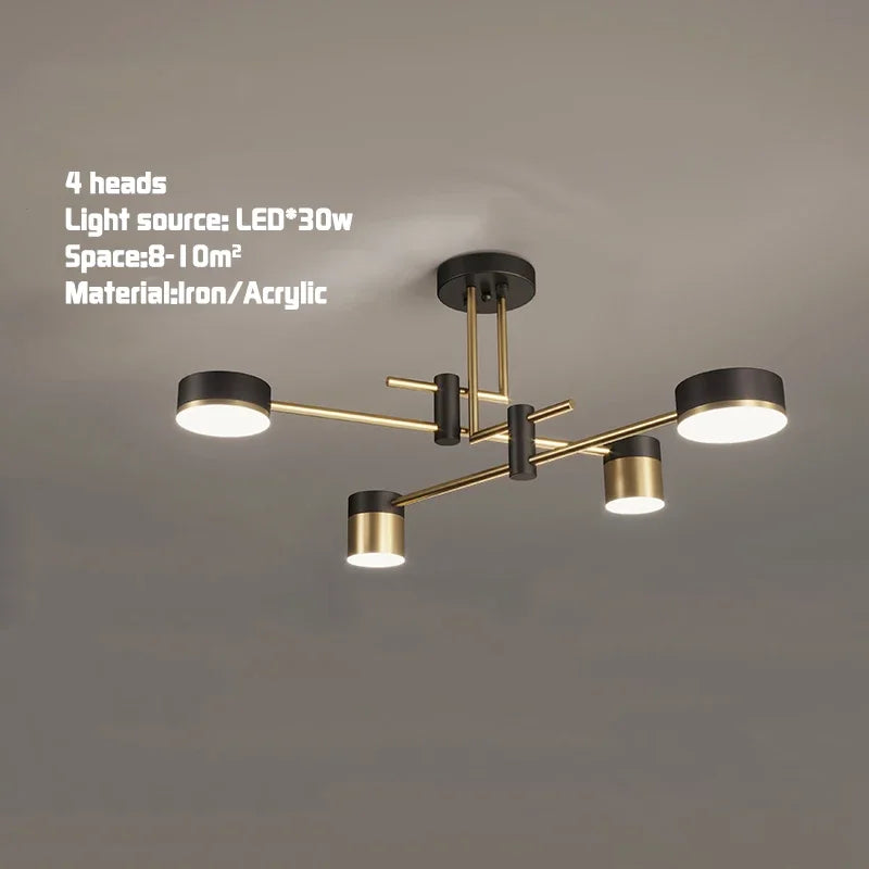 Noir Halcyon Pendant – 8-Light Modern Nordic Chandelier by The House of Bonney