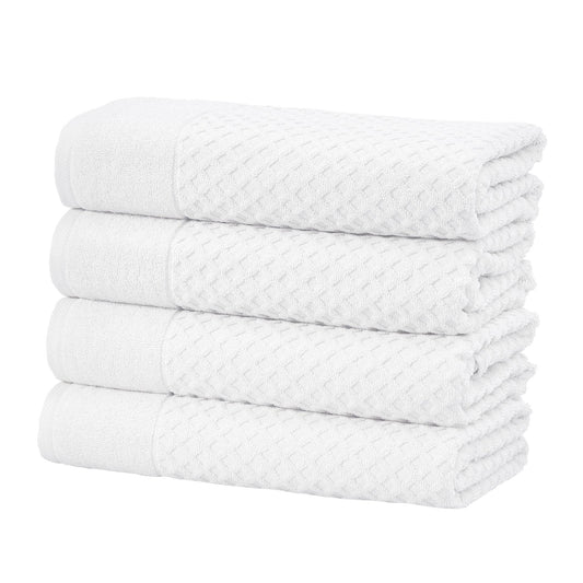 Cotton Diamond Waffle Weave Bath Towel Set - Grayson Collection