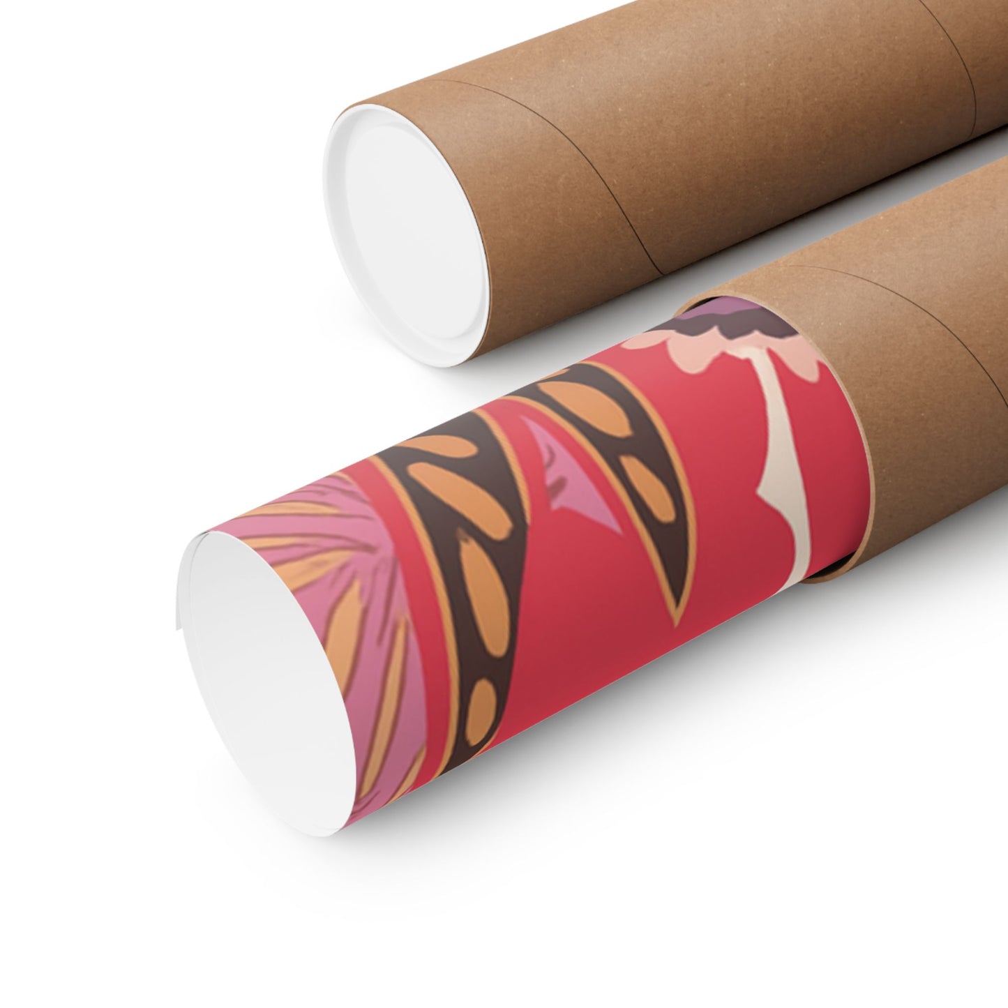 Floral Pop Matte Vertical Poster — Bold Red Blossoms Wall Art