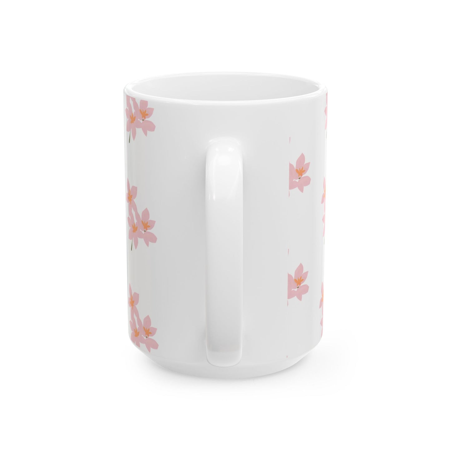 Pink Blossom Ceramic Mug, (11oz, 15oz)