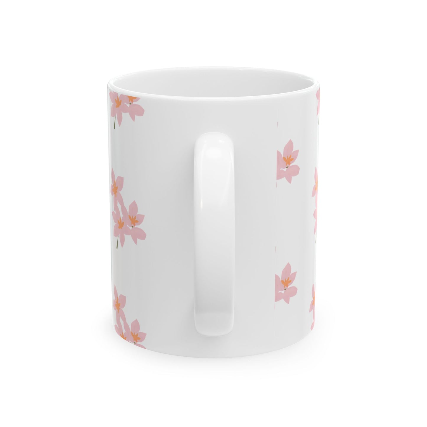 Pink Blossom Ceramic Mug, (11oz, 15oz)