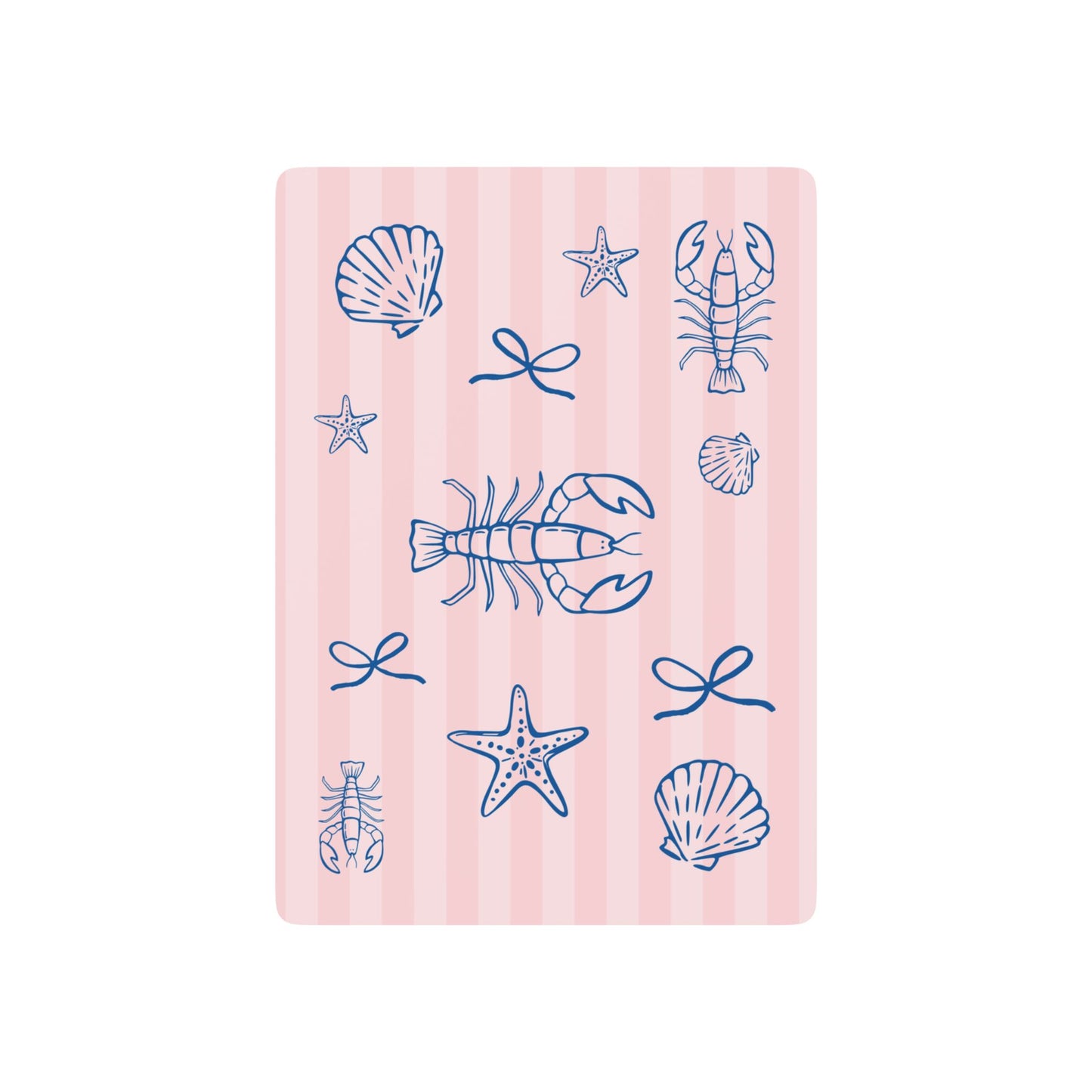Be My Lobster Playing Cards — Coastal Lobster & Shells