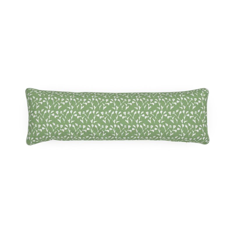 Genevieve Bolster Pillow (Green)