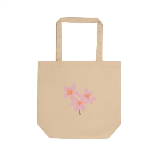 Floral Pink Blossoms Tote Bag