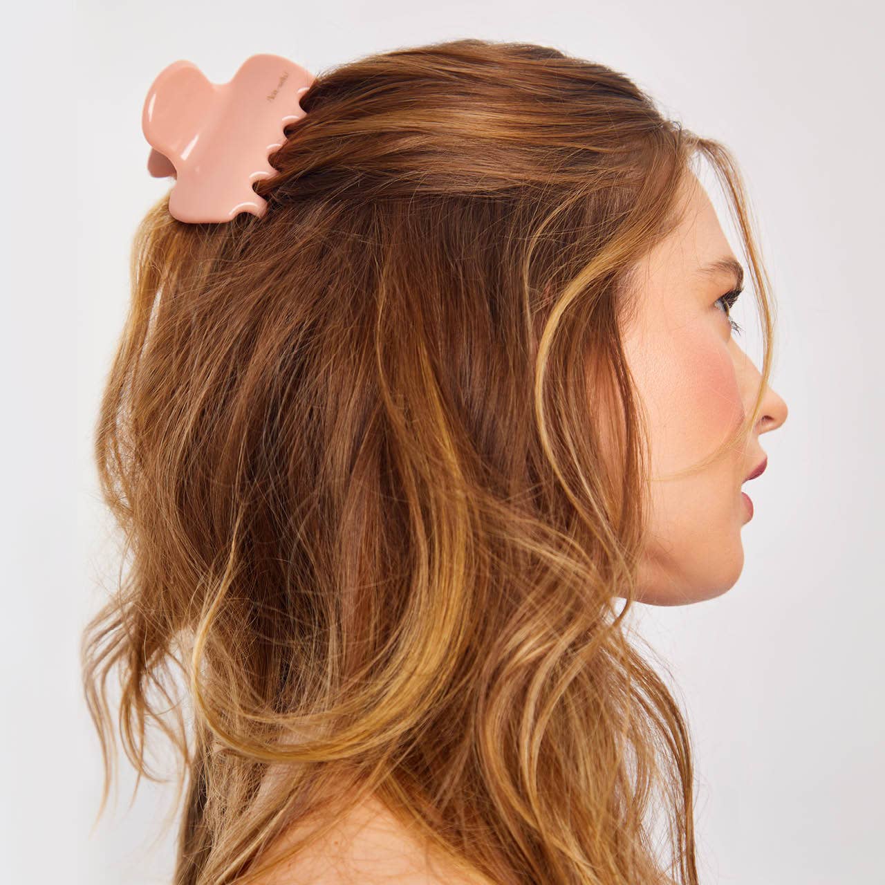 Recycled Plastic Puffy Cloud Clip - Rosewood