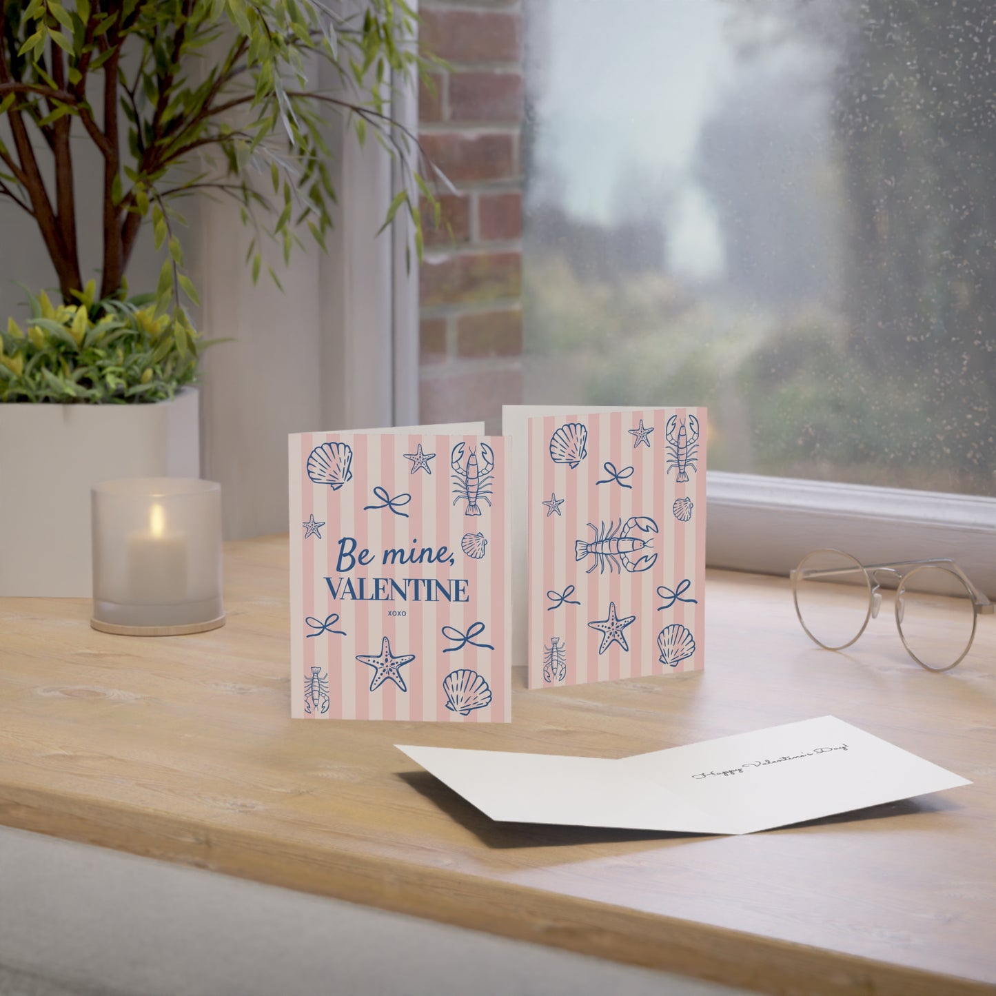 Be Mine, Valentine — Coastal Love Greeting Card