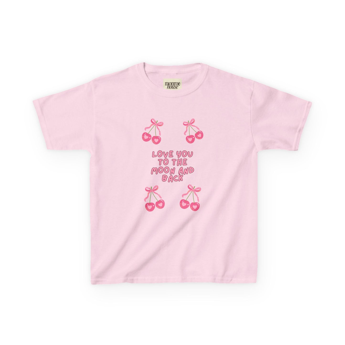 Pink Cherries “Love You to the Moon and Back” - Valentine's Day Kid's Tee