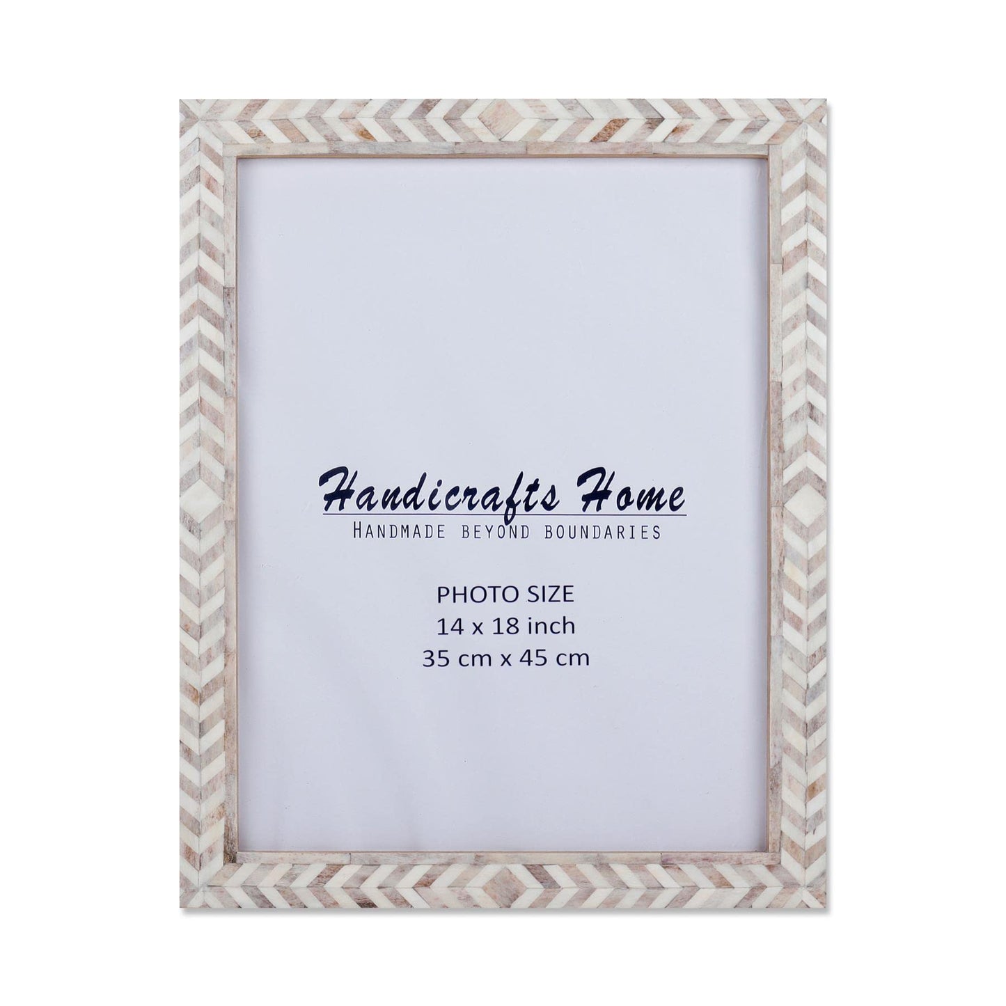 Poster Frames Taj Pattern Bone, Resin Inlay, Brown, 6 Sizes