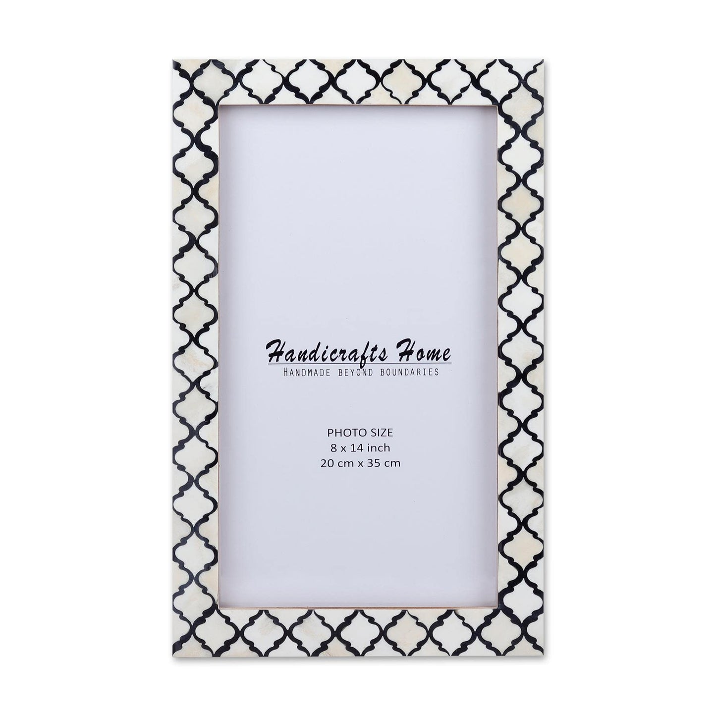 Moroccan Poster Frames Bone Inlay, Black, 9 Sizes