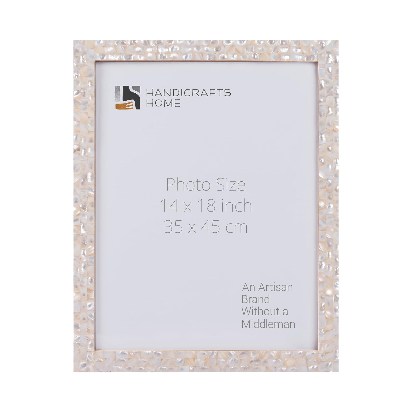 Mother of Pearl Poster Frames, White, 2 Sizes
