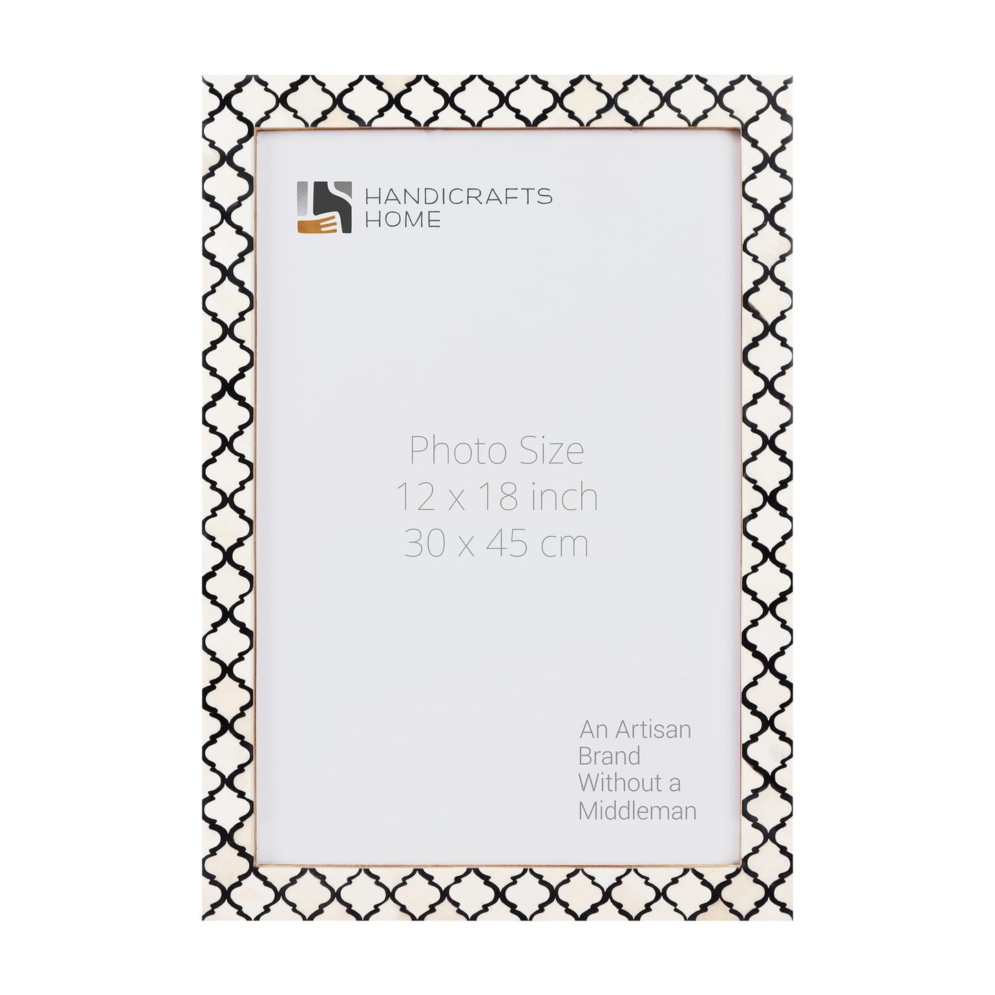 Moroccan Poster Frames Bone Inlay, Black, 9 Sizes