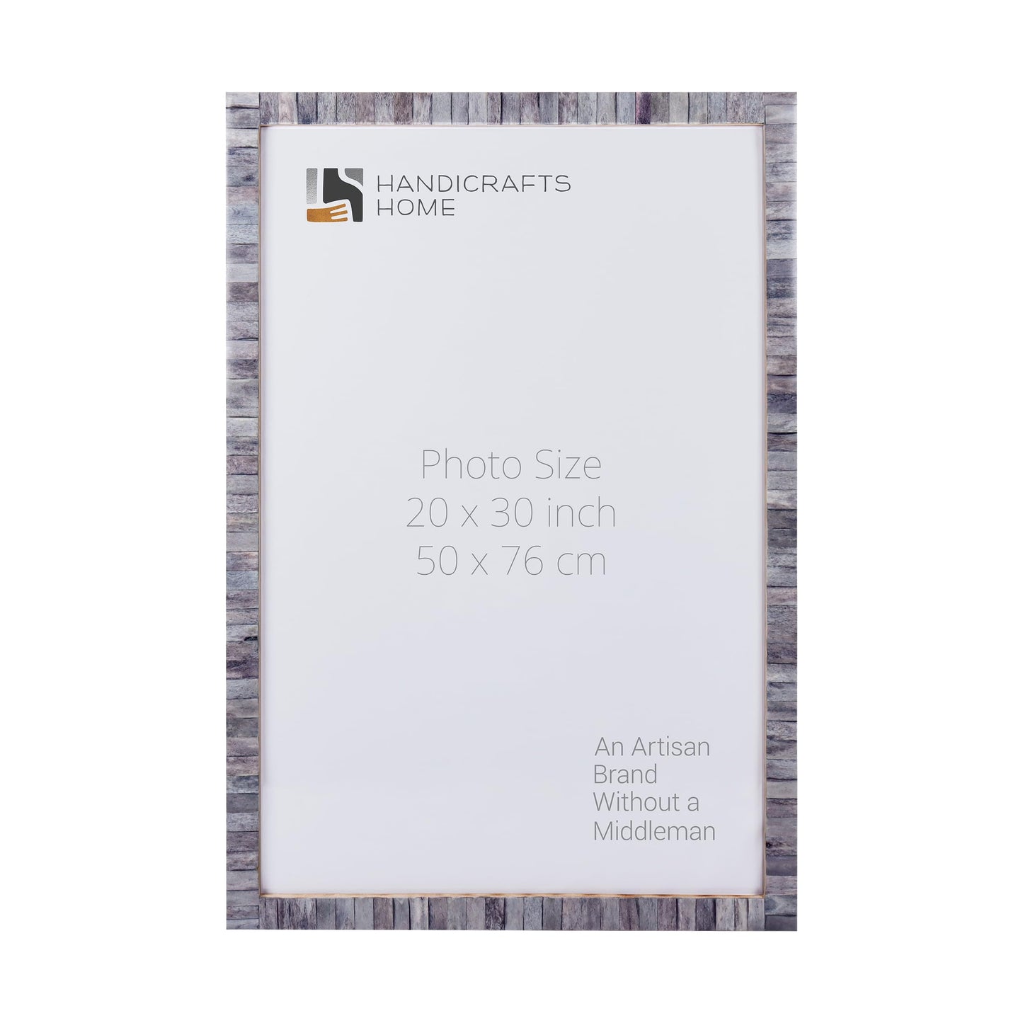 Poster Frames Classic Collection Bone Inlay, Grey, 6 Sizes