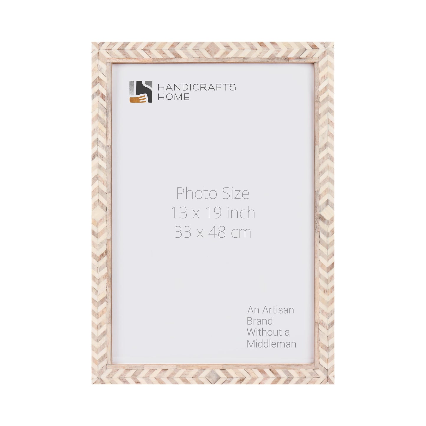 Poster Frames Taj Pattern Bone, Resin Inlay, Brown, 6 Sizes