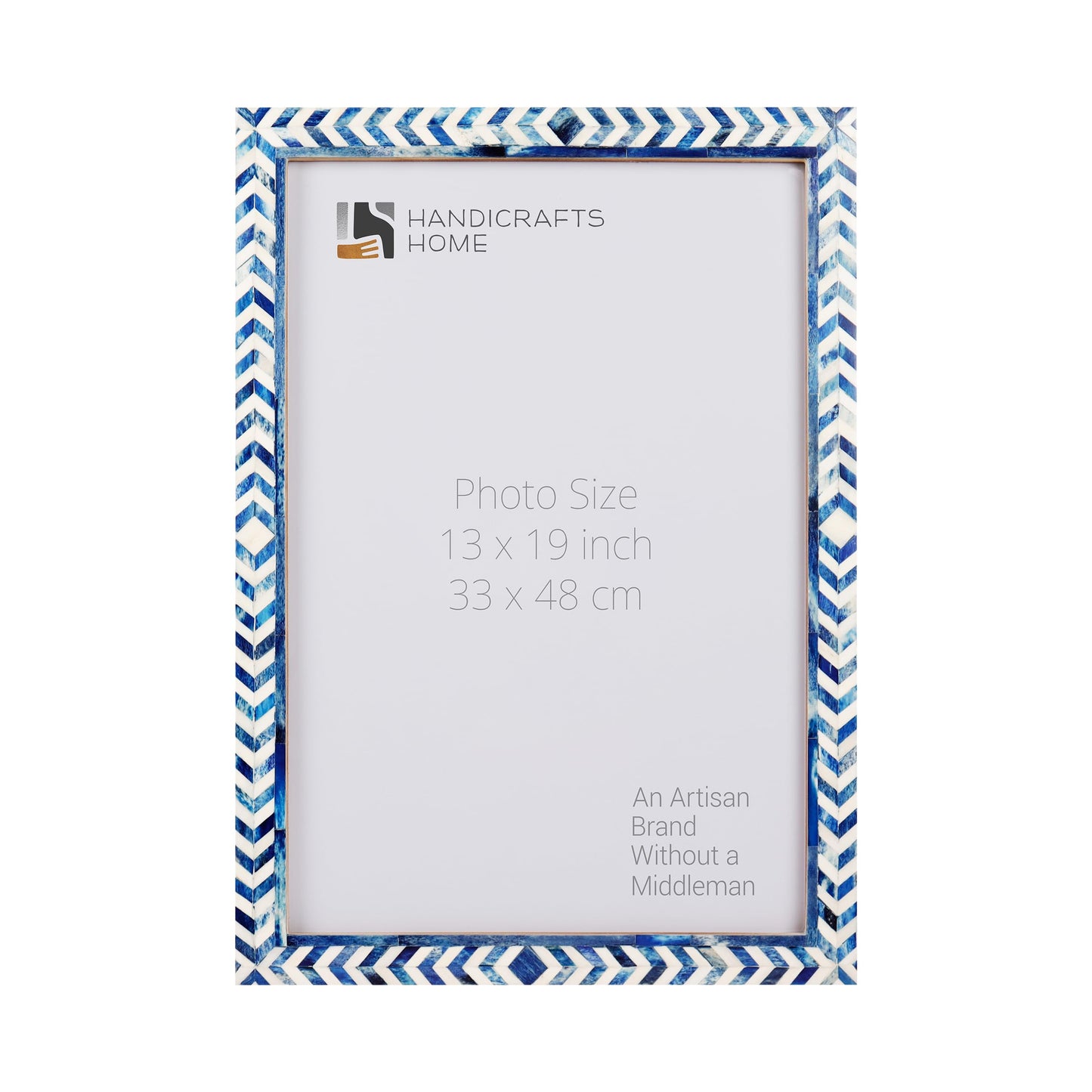Poster Frames Taj Pattern Bone, Resin Inlay, Blue, 5 Sizes