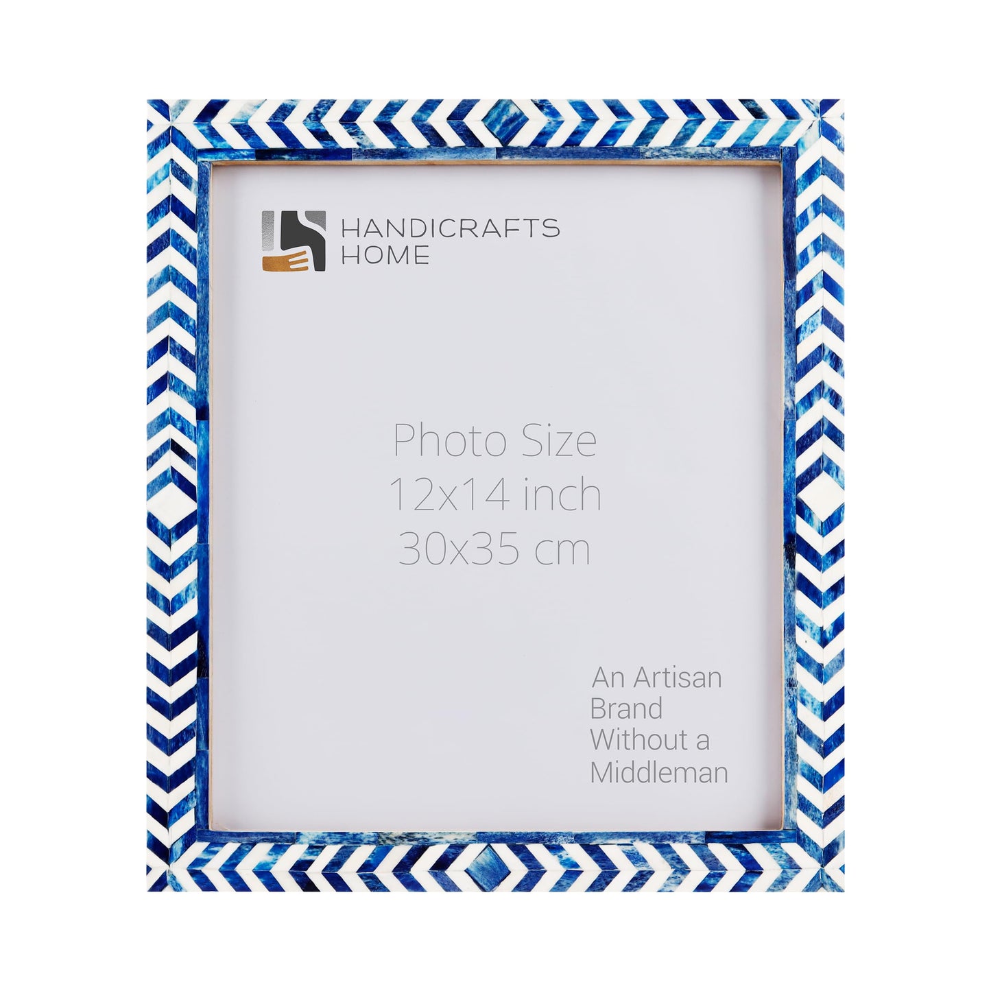 Poster Frames Taj Pattern Collection Bone, Resin Inlay, Blue, 4 Sizes