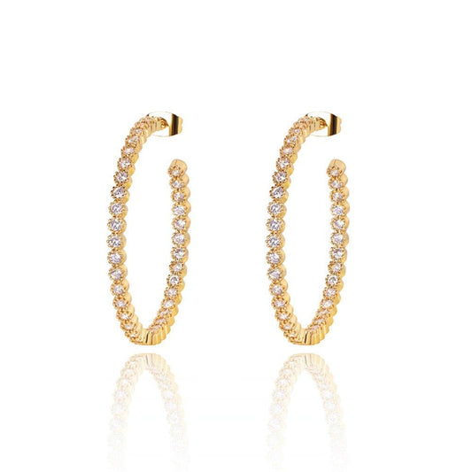 Crystal Hoop Earrings