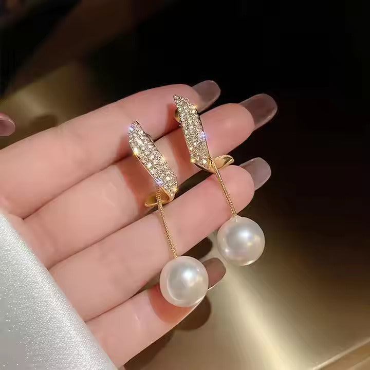 Pearl Drop & Dangler Earring-soristyle