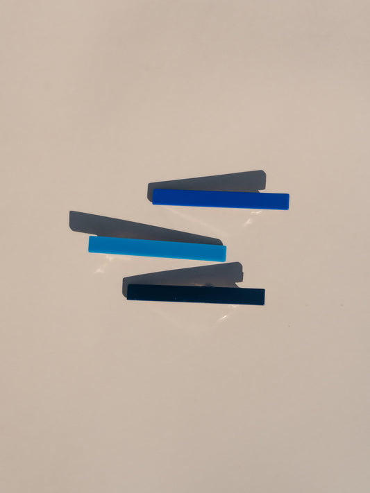 Evie Hair clips - Blue Tones