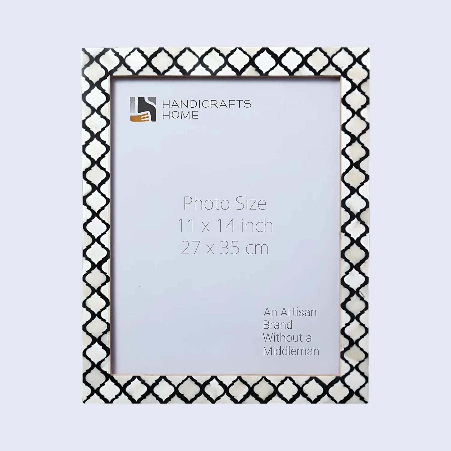 Moroccan Poster Frames Bone Inlay, Black, 9 Sizes