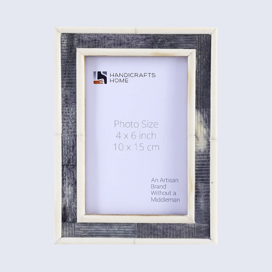 Picture Frames Sea Siren Raidne Collection Bone Inlay Grey White 4x6 5x7"