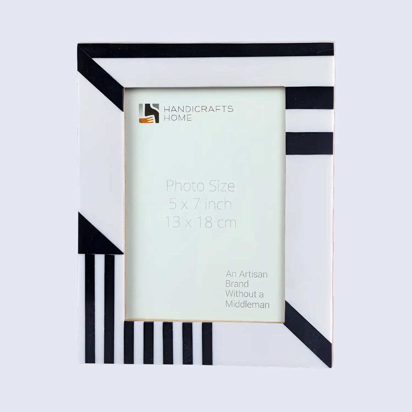 Silhouette Shaped Black & White Resin Picture Frames 4x6 5x7