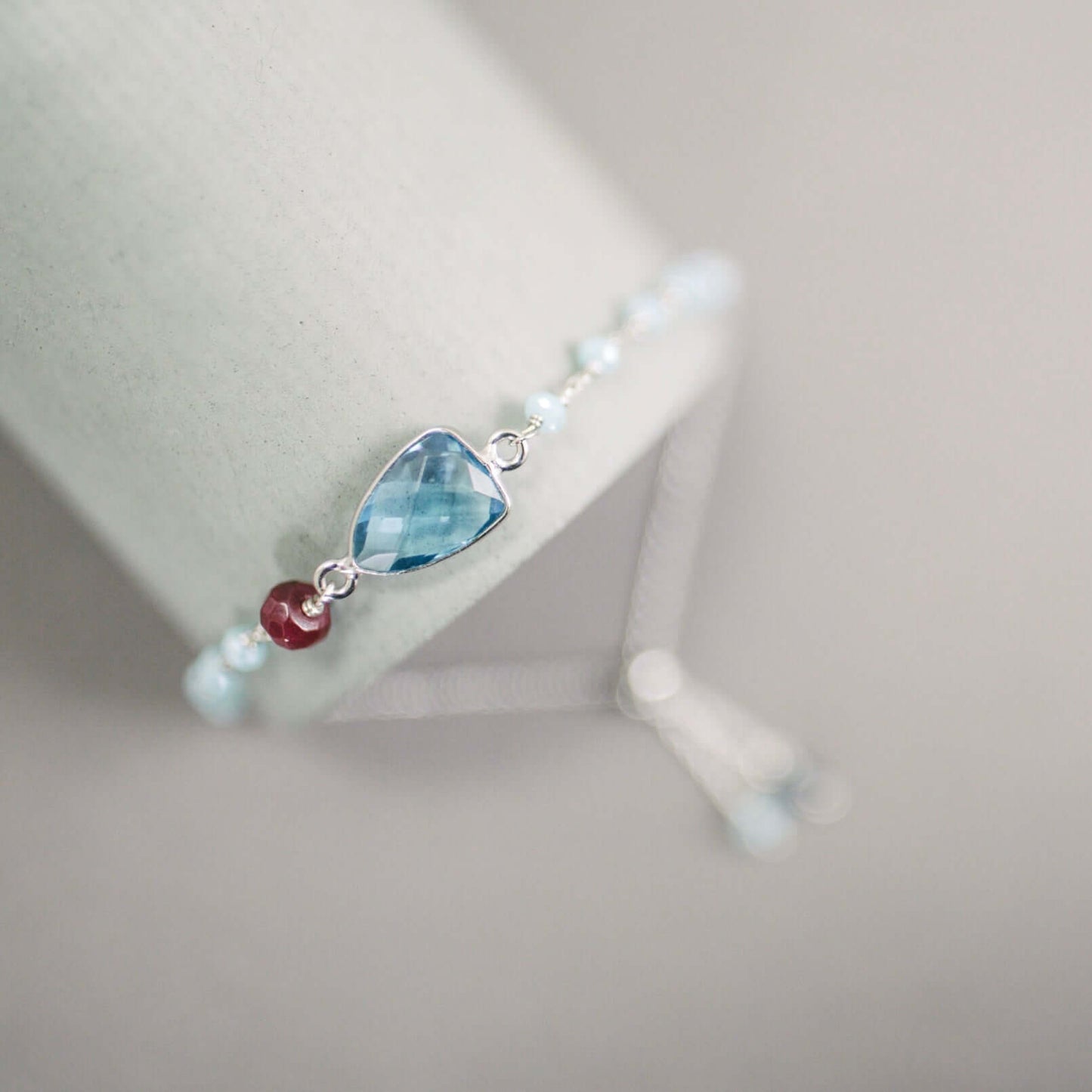 Green Amethyst Adjustable Gemstone Bracelet