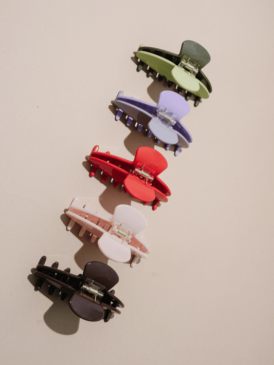 Medium Hair Claw - Plum