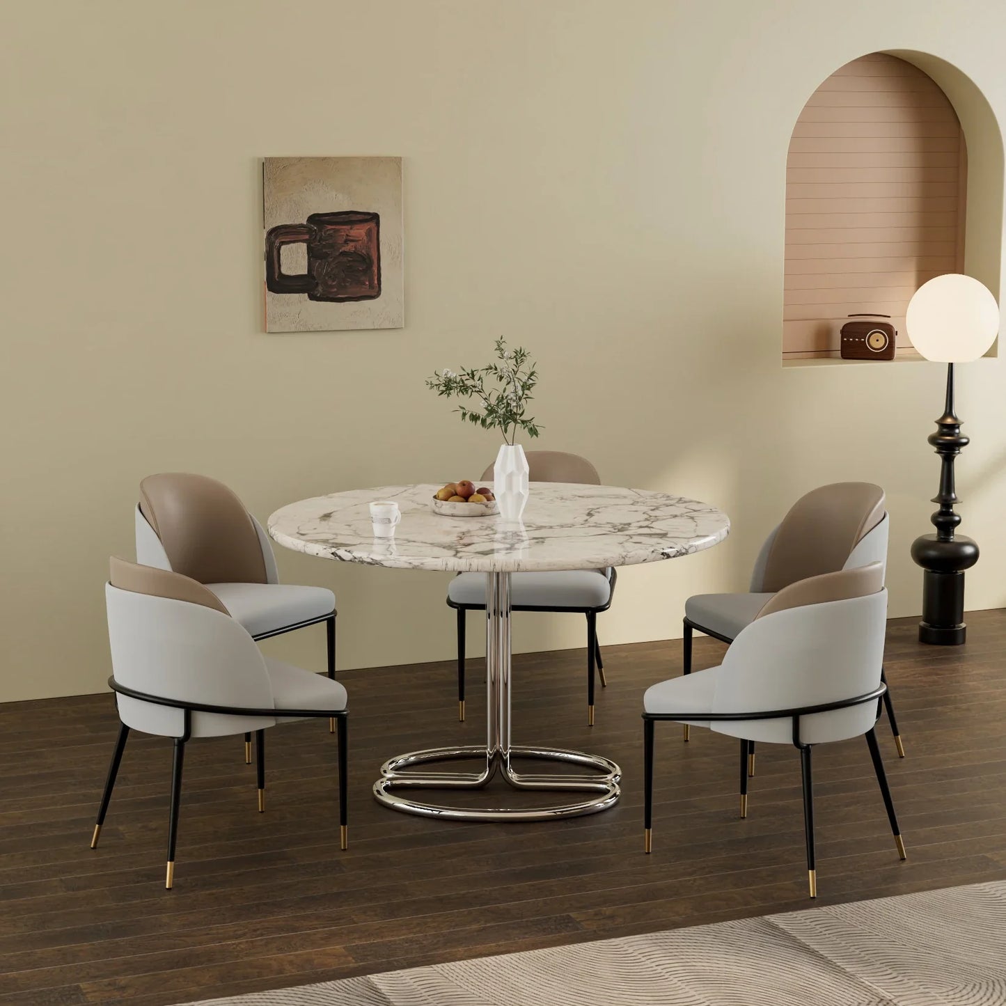 LUVODI Luxury Microfiber Dining Chair Set (2pcs)