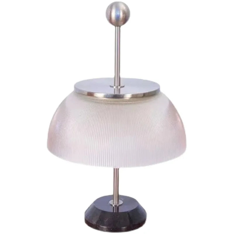 The Calvert Light – Postmodern Industrial Glass Table Lamp for Bedroom & Study