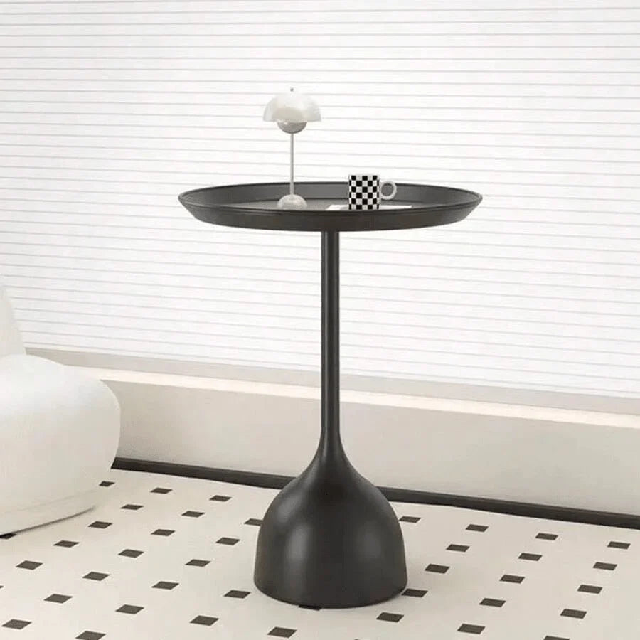 Golden Hush Nordic Coffee Table | Modern Round Metal Side Table For Living Room Elegance & Bedroom Warmth | Luxury Minimalist Accent Piece With Timeless Charm