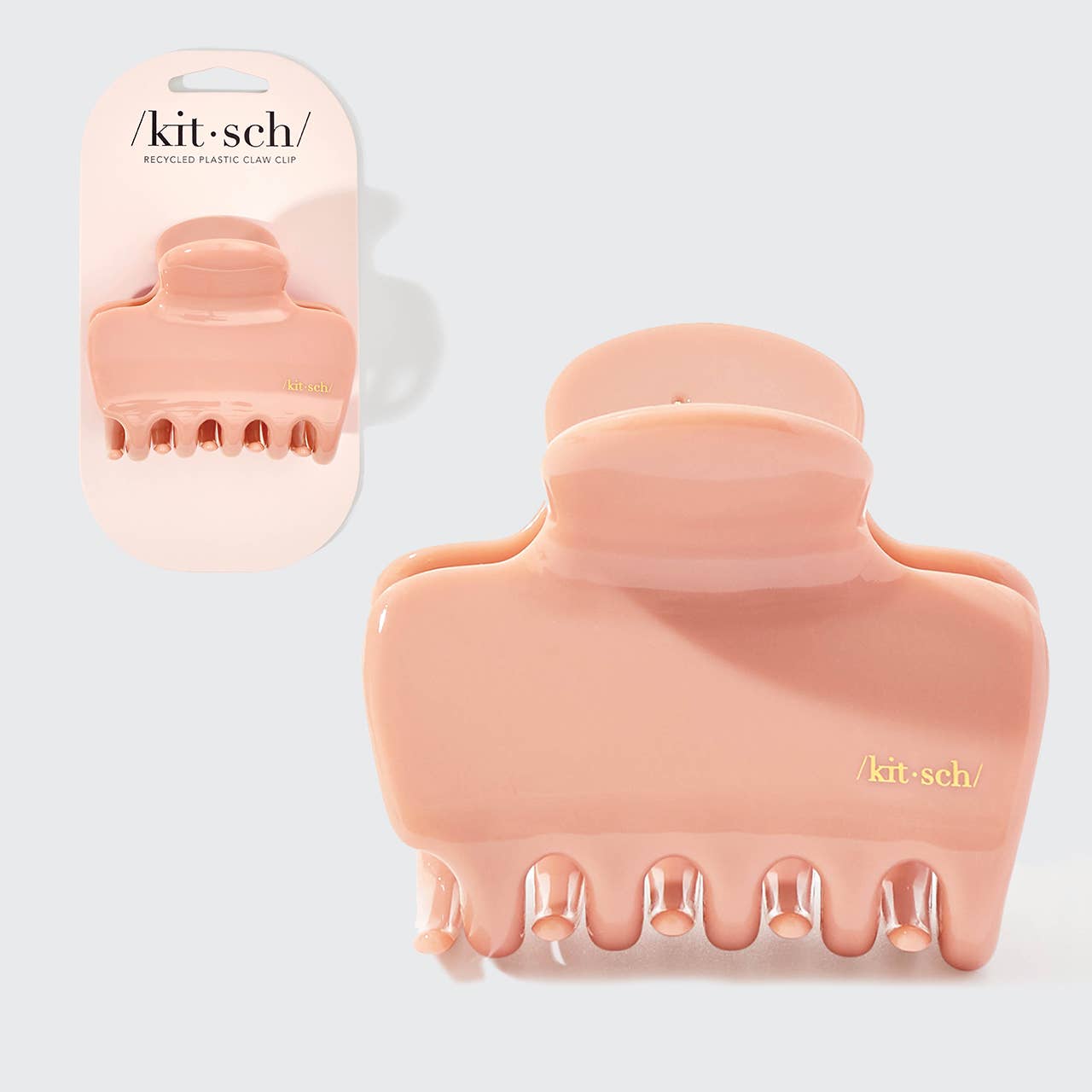 Recycled Plastic Puffy Cloud Clip - Rosewood