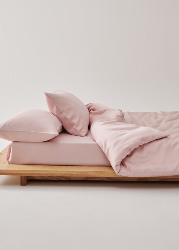 Adeline Pastel Silky Cooling TENCEL™ Bedding Set / Pink