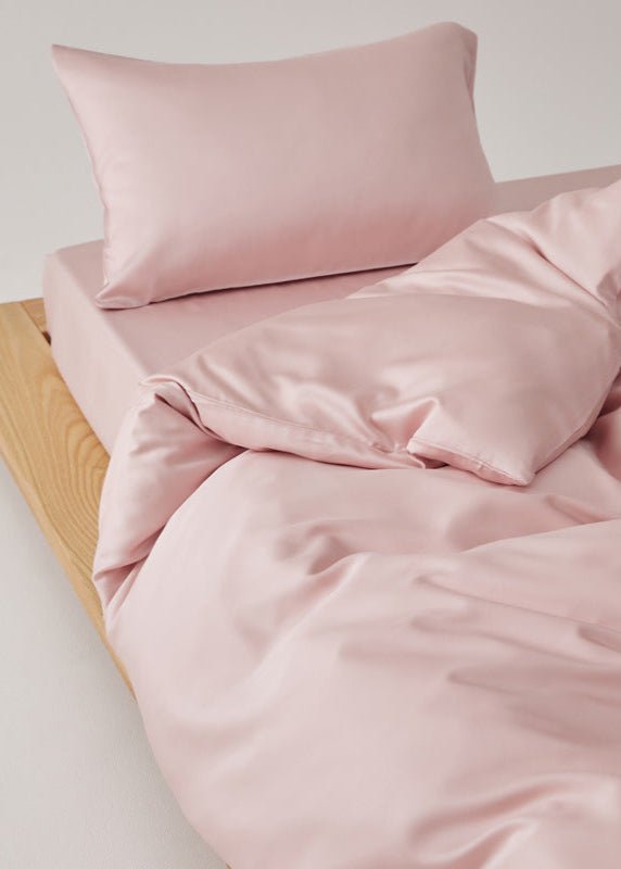 Adeline Pastel Silky Cooling TENCEL™ Bedding Set / Pink