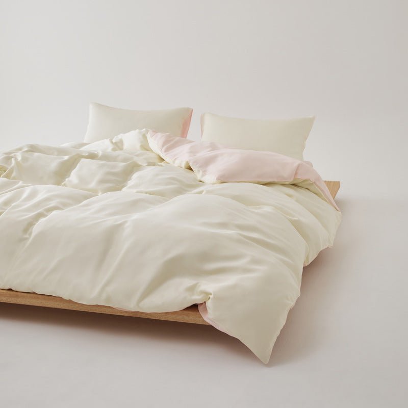Adeline Pastel Silky Cooling TENCEL™ Bedding Set / Pink
