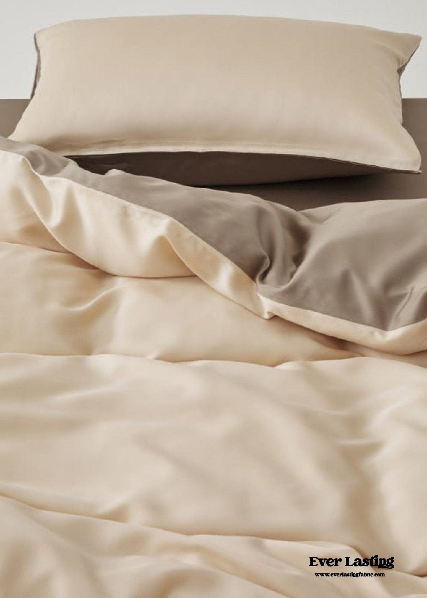 Adeline Pastel Silky Cooling TENCEL™ Bedding Set / Coffee
