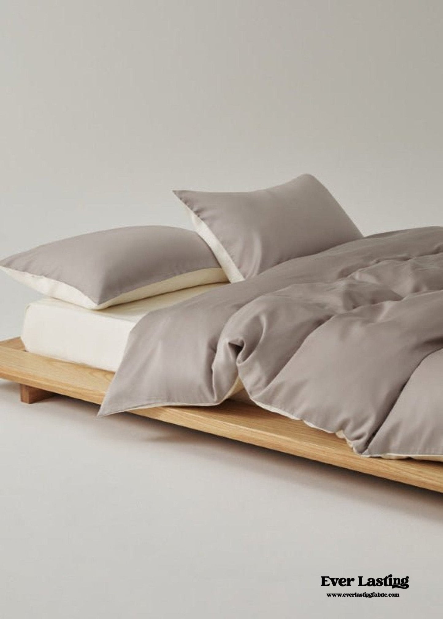 Adeline Pastel Silky Cooling TENCEL™ Bedding Set / Cream
