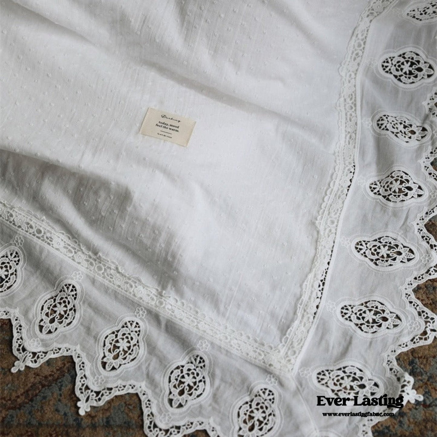 Aimé Romantic Vintage Ruffle Bedding Set / Gray
