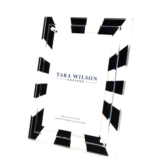 Black & White Acrylic Sunburst Frame
