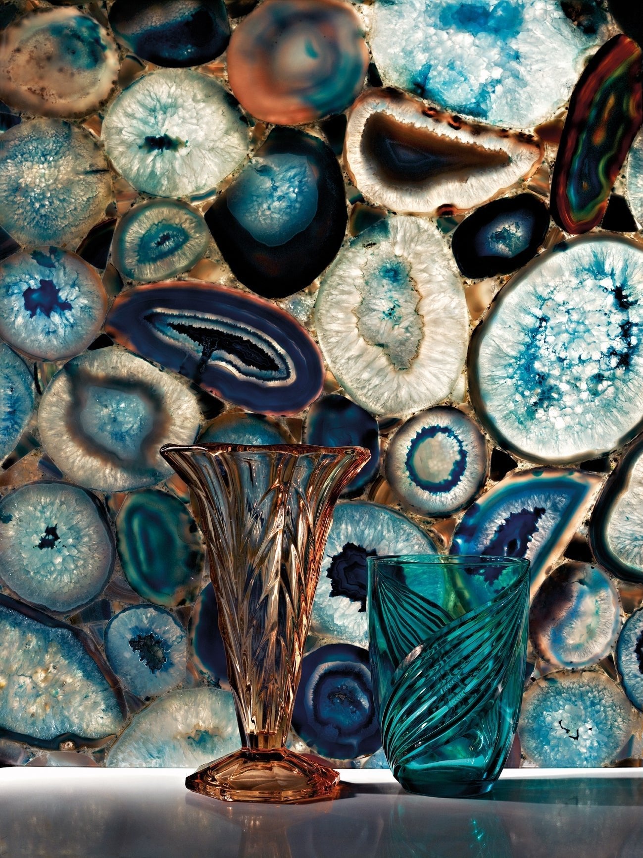 Blue Agate Precious Stone