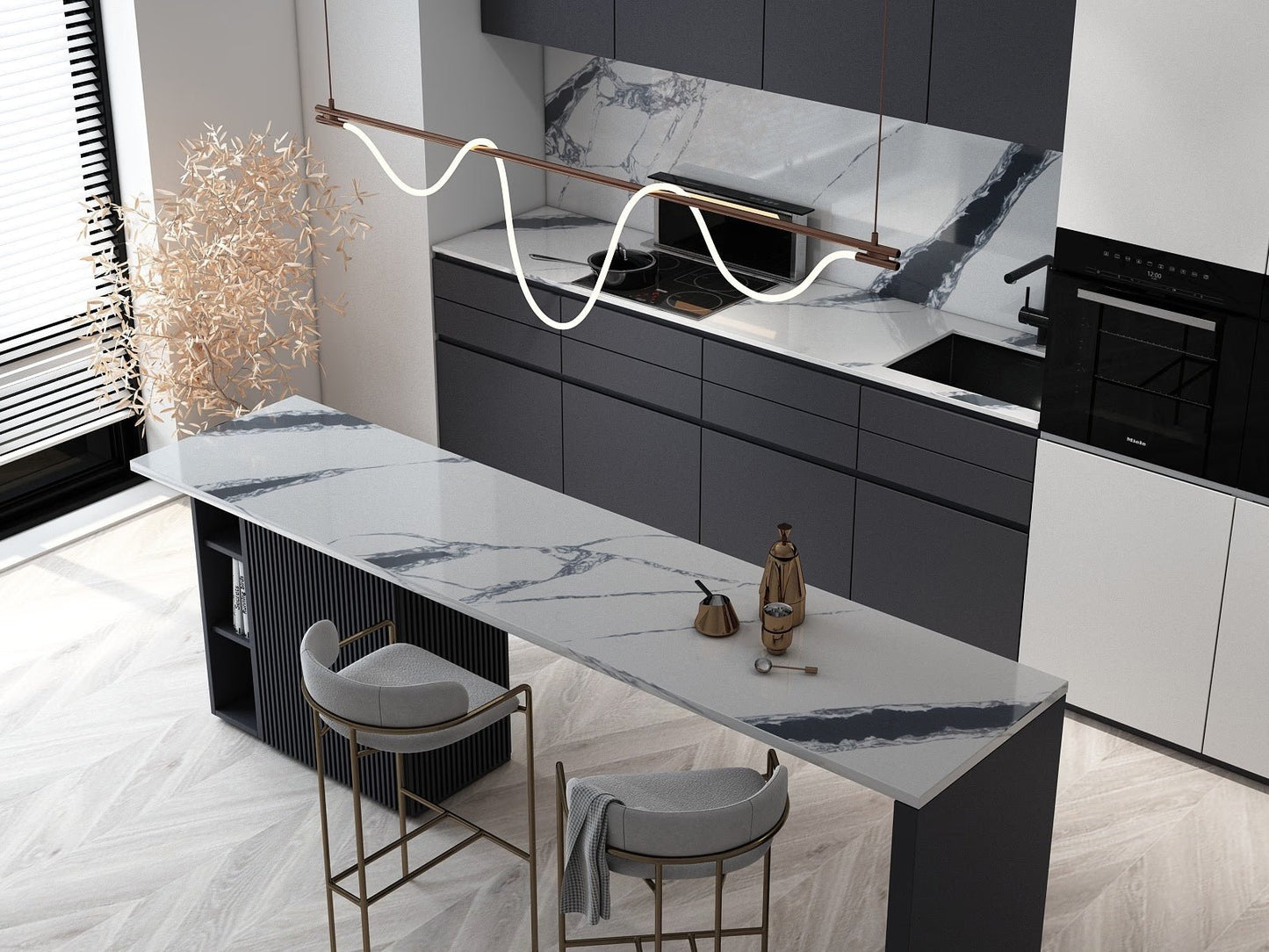 Calacatta Eclipse Tessa Quartz