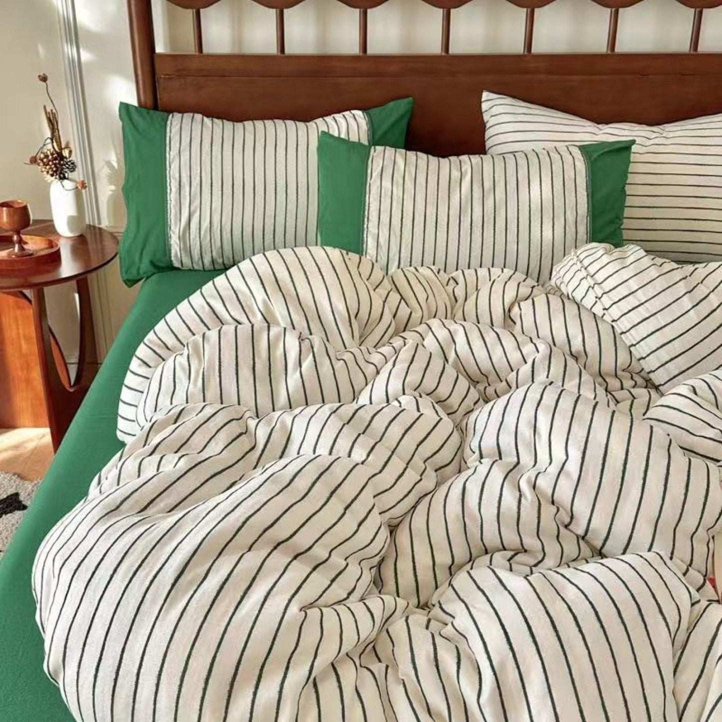Camille French Polka Dot Bedding Set / Cream