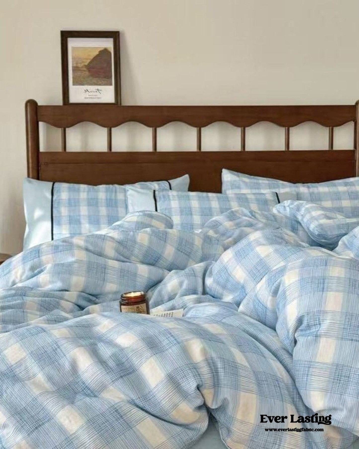 Camille French Stripe Bedding Set / Brown