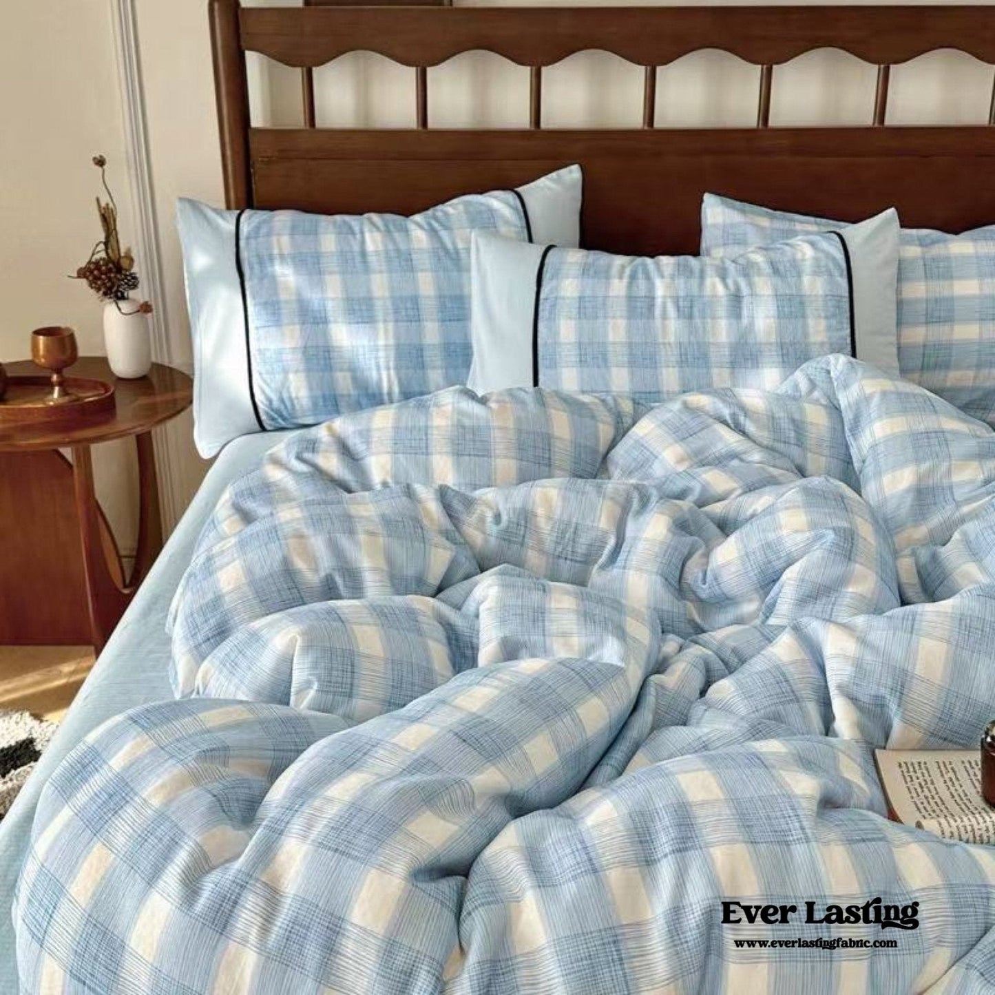 Camille French Stripe Bedding Set / Brown