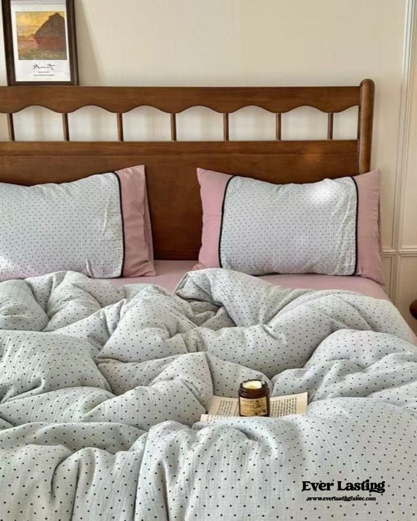 Camille French Stripe Bedding Set / Brown
