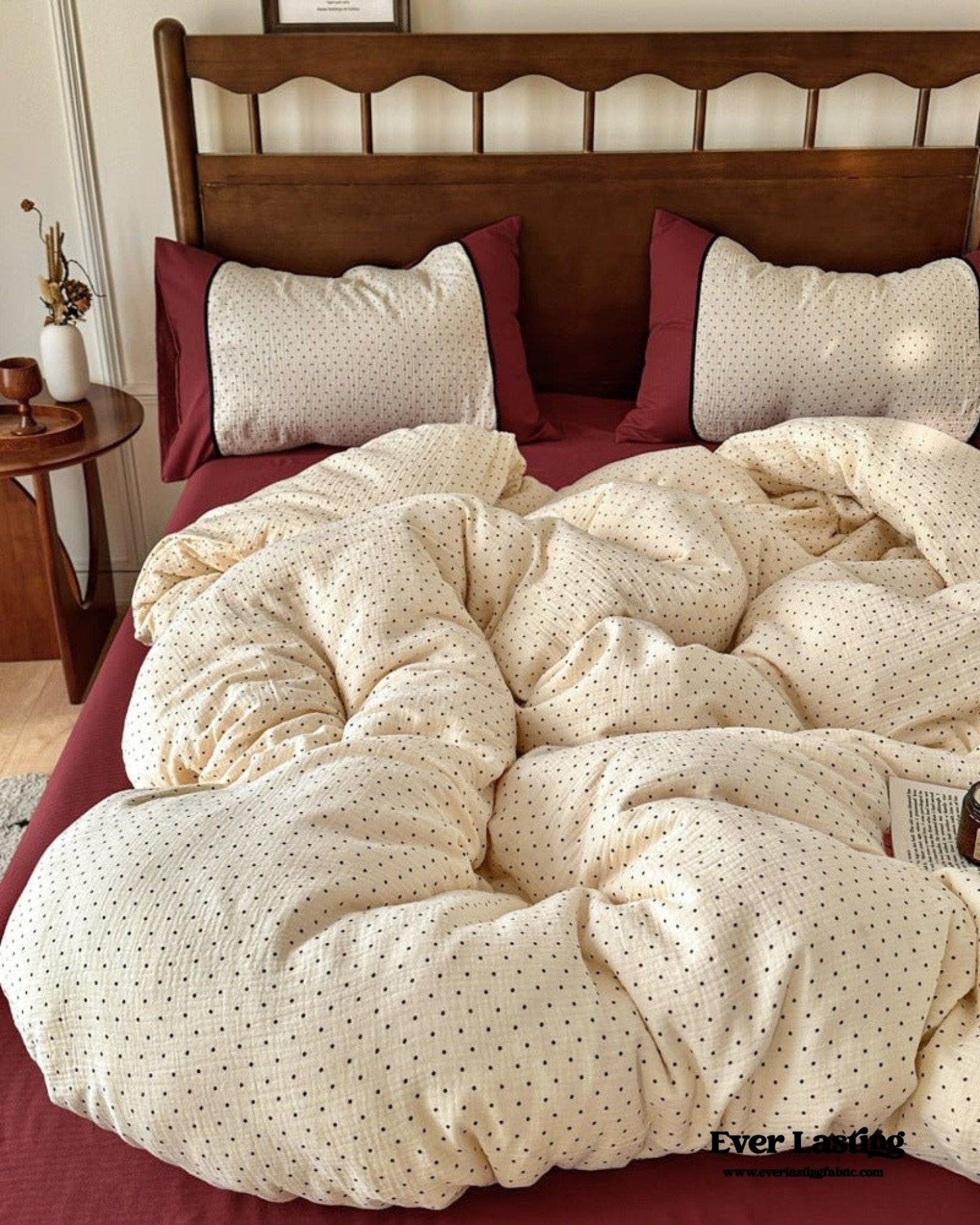 Camille French Stripe Bedding Set / Brown