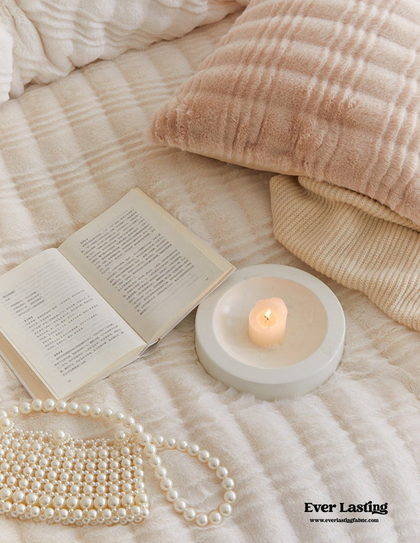 Cozy Earth Tone Milk Velvet Bedding Set / Pink